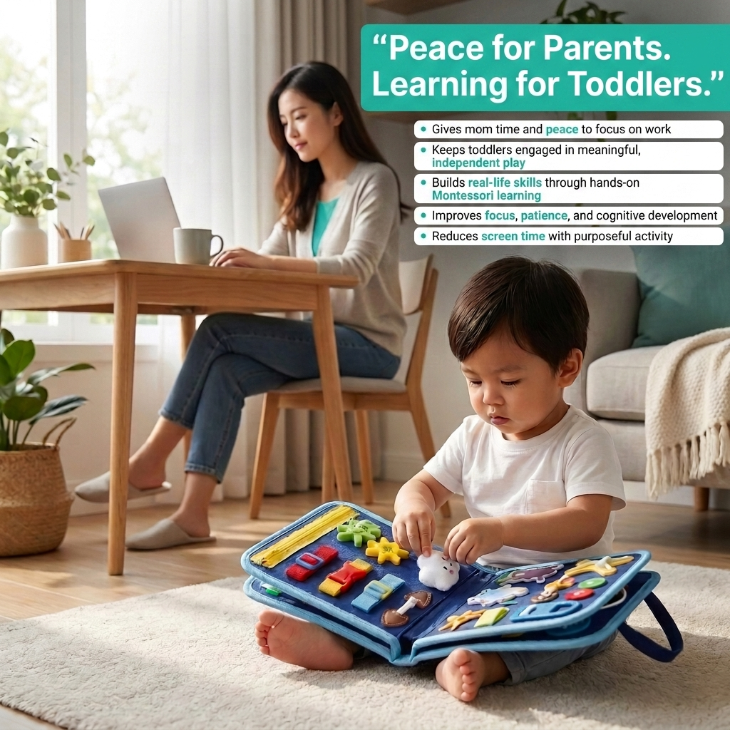 CuddleCom™ Montessori Busy Board